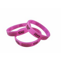 Wristband pink Adult 8"x1/2" Screen Print